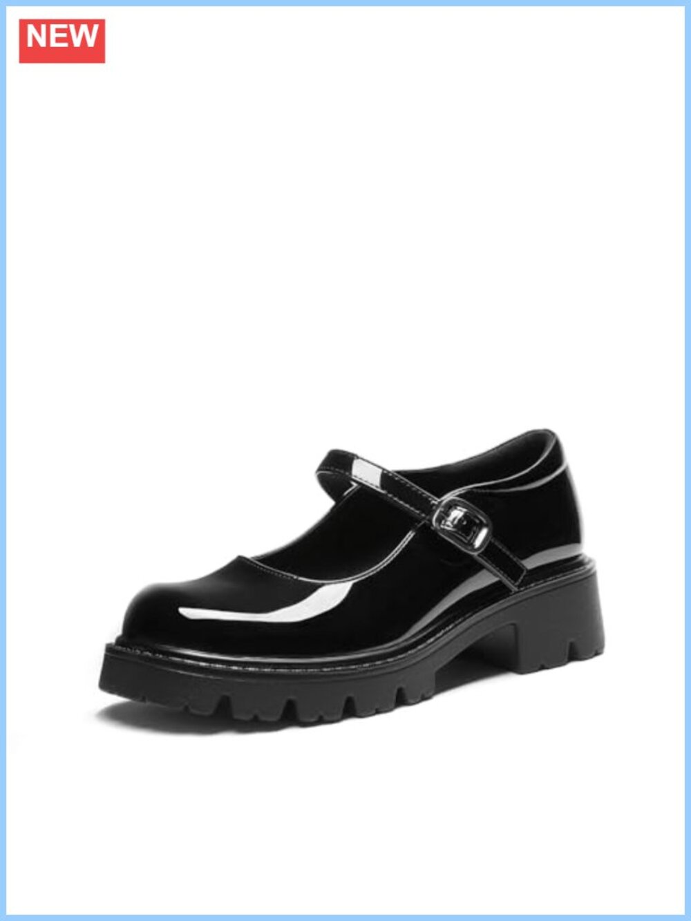 Mary Jane Platform Pumps for Women Chunky Block Heel Retro Cute Comfortable